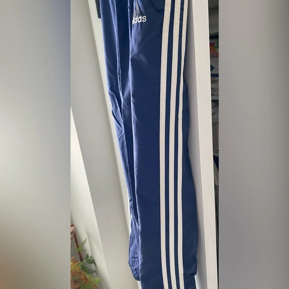 Adidas athletic windpants. Royal blue. Size L